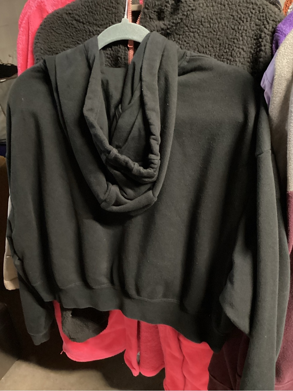 Nike Black Hoodie with White Swoosh Logo - Picture 4 of 6
